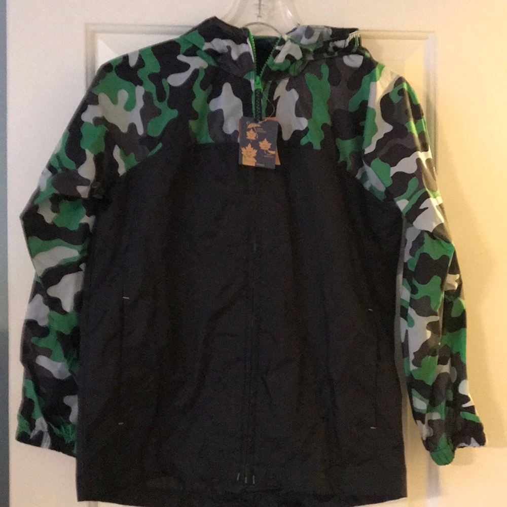 Kids lands end rain jacket/wind breaker